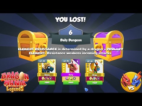 How to win Daily Dungeon !? , Fight the Daily Dungeon , Dragon Mania Legends | Part 1343 HD