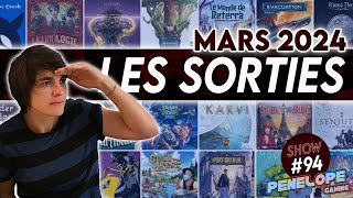 [ PENELOPE SHOW #94 ] - Les sorties jeux de société de MARS 2024 !