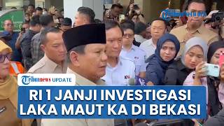 Prabowo Jenguk Korban Tabrakan Maut KRL Vs KA Argo Bromo Anggrek, Pastikan Korban Dapat Kompensasi