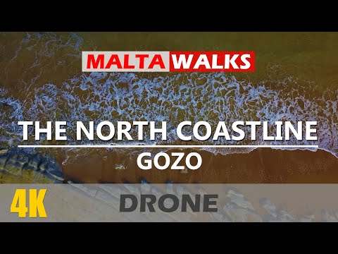 Gozo - North Coastline (Ramla Bay and Marsalforn) - Drone video