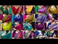 Simple Silk Saree Contrast Blouse Designs Beautiful Silk Sarees With Contrast Blouse Ideas ️