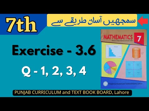 Class 7 Math Exercise 3.6 [ Q 1,2,3,4 ]  NEW BOOK | Circumference and Area | Class 7 Math Ex 3.6