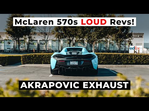 McLaren 570s With Akrapovic Exhaust! *Before & After Sound Clips*