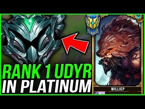 WHEN THE RANK 1 UDYR VISITS PLATINUM ELO! S9 RANK 1 UDYR PERFECT GAMEPLAY! - League of Legends