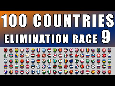 100 Countries Elimination Marble Race 9 in Algodoo \ Marble Race King