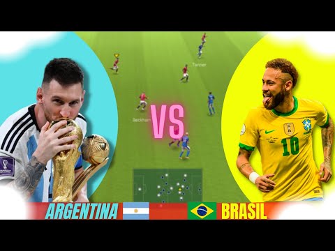 Brazil Vs Argentina Football match Live 2023 • FIFA22 Gameplay & Like