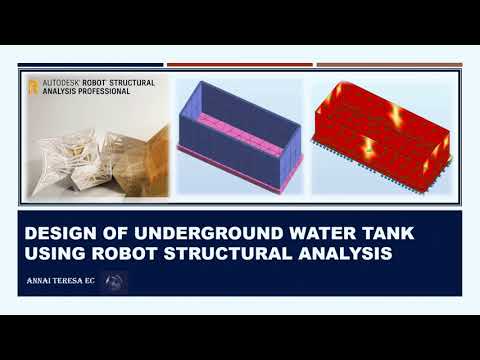 Design of Underground Water tank using Robot Structural Analysis