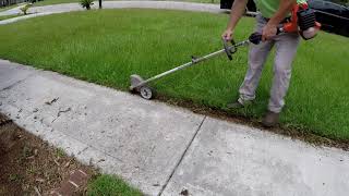 How To Manicure Your Lawn With An Edger  | Satisfying Front Yard Clean-Up