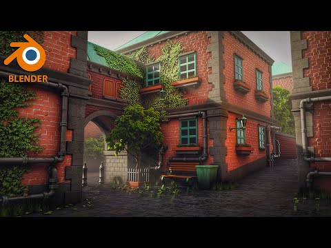 Made with Blender - Town (Stylize) - Timelapse