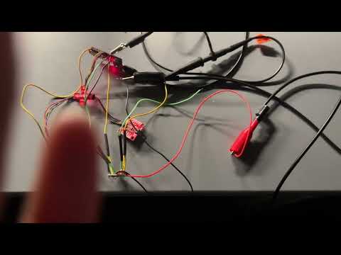 Oscilloscope setup, alternating