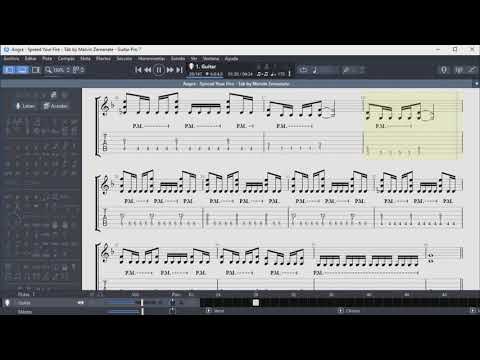 Angra - Spread Your Fire - Guitar Tab 100% PERFECT!