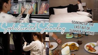SOAKING UP THE LAST SUMMER WEEKEND // Home Clean Up + Home Workout + Transition to Fall