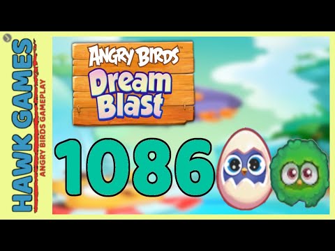 Angry Birds Dream Blast Level 1086 - Walkthrough, No Boosters