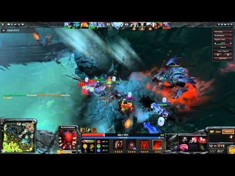 Dota 2 Bloodseeker Ultra kill at roshan