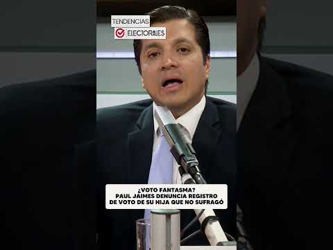 Paul Jaimes muestra una captura enviada por su hija donde figura que habría votado pese a no hacerlo