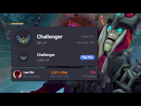 HOW I CRUSHED THIS 1000 LP 75% WINRATE LEE SIN ONE TRICK