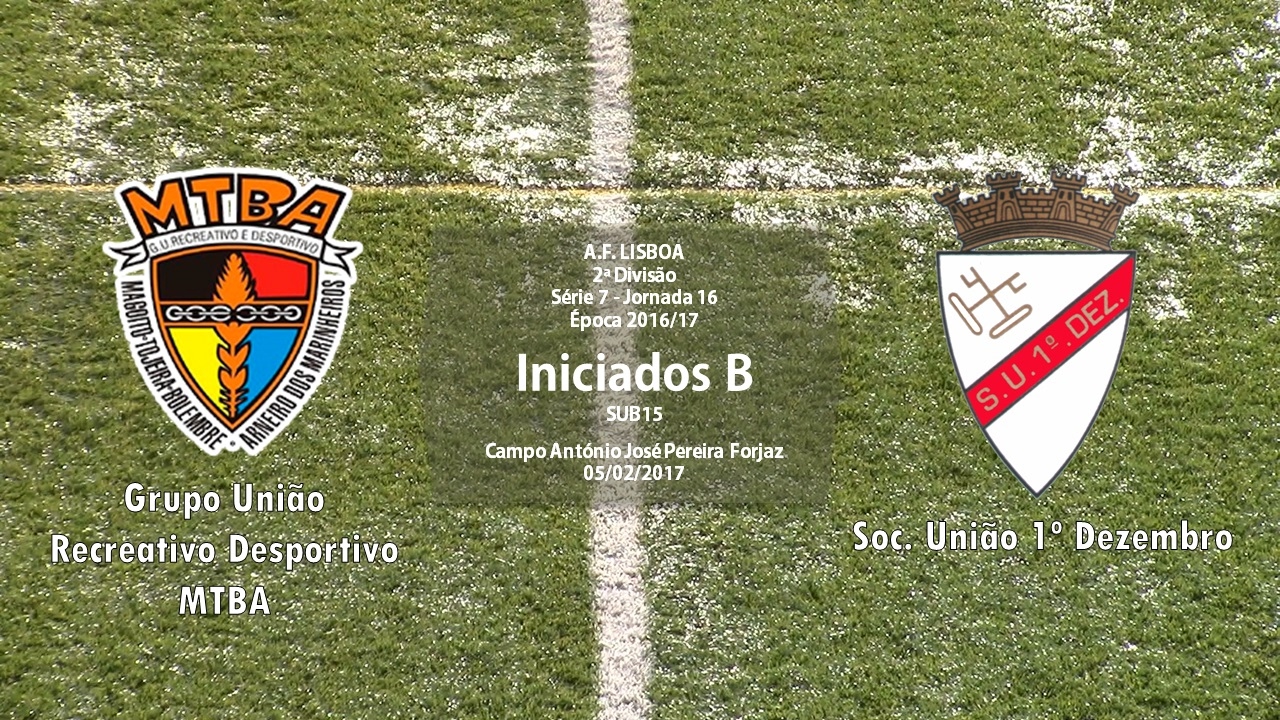 Iniciados B - GURD MTBA x SU 1º Dezembro