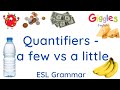 ESL grammar - quantifiers - a few vs a little