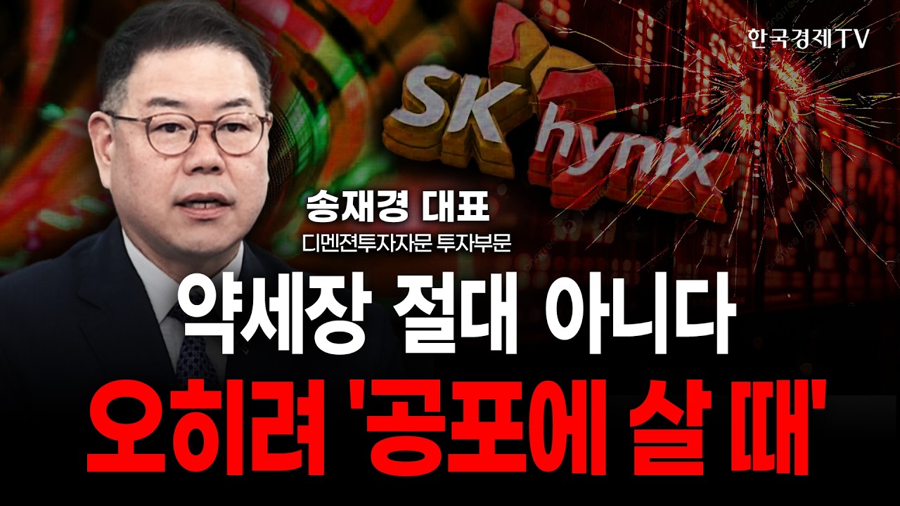 약세장 절대 아니다! 오히려 '공포에 살 때' | 송재경 디멘젼투자자문 대표 | 복선