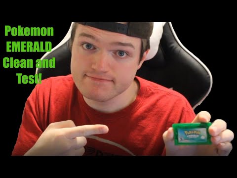 This Game Is In Fantastic Shape!! | Restoring a Copy of Pokémon Emerald! | How To Clean A GBA Cart