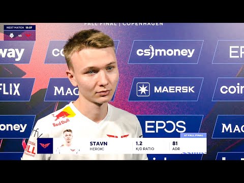 Heroic stavn - Interview before QF vs G2 | BLAST Fall Final 2022 | CSGO