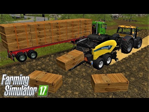 Farming Simulator 17 | WOOD BALING IN GOLDCREST VALLEY