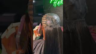 Braids on one side, quick weave on the other 😮‍💨✨ #shorts