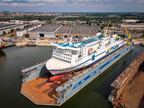 The largest ferry in the company's history has been repaired at our shipyard