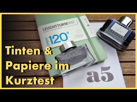 #076 Papier und Tinten Test aus Kettenpaket - Review deutsch