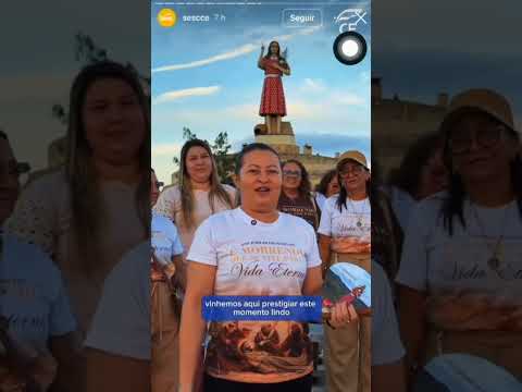 CARAVANA DA PARÓQUIA DE BAIXIO-CE NA INAUGURAÇÃO DO MONUMENTO DA MENINA BENIGNA