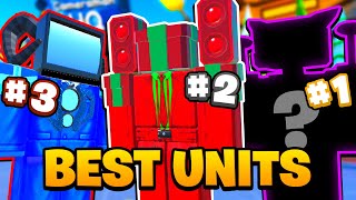 Top 10 STRONGEST UNITS in Toilet Tower Defense