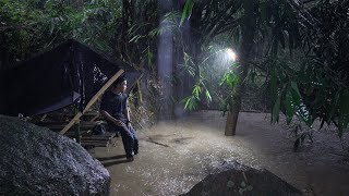 Download lagu Camping di guyur hujan deras dan banjir bandang gagal masak di pinggir sungai mp3