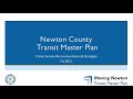 Newton County Transit Master Plan Proposed Strategies