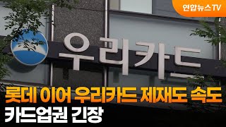 롯데 이어 우리카드 제재도 속도…카드업권 긴장 / 연합뉴스TV (YonhapnewsTV)