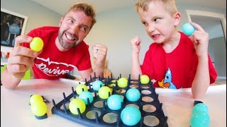 Father &amp; Son PLAY BOUNCE OFF! / The Trick Shot Game!