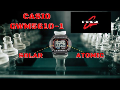 Casio GWM5610-1 Atomic Timekeeping and Solar Charging