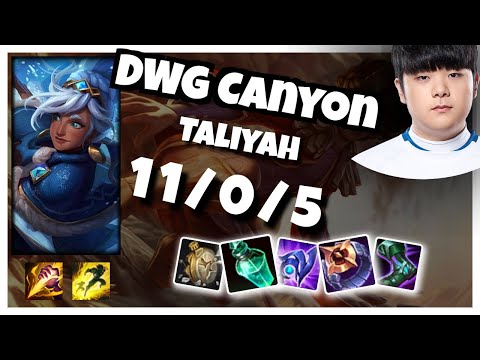 Canyon Taliyah 11.1 S11 Jungle Challenger Replay (11/0/5) - KOREAN