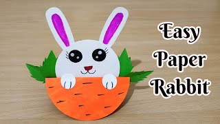 Cute Paper Rabbit | How to make rabbit with paper | Easy paper rabbit craft Ideas | Paper craft