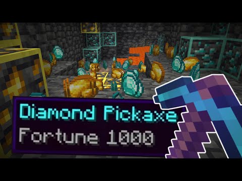 How To Get a Fortune 1000 Pickaxe in Minecraft 1.21
