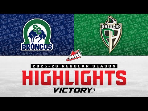 Swift Current Broncos at Prince Albert Raiders 12/29 | WHL Highlights 2025-26