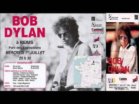 Bob Dylan 1992 Summer Festival Tour Of Europe – Parc des Expositions Reims, France 1st July 1992