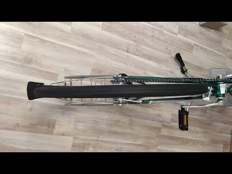 Небольшая восьмерка на новом заднем велосипеде Stels Navigator 300 Gent28 Z010 (2018)
