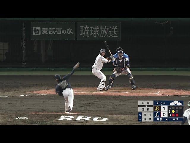 【7回裏】痺れる場面で見事な火消し!! バファローズ・山岡泰輔 1アウト満塁を無失点で切り抜ける!! 2025年7月1日 埼玉西武ライオンズ 対 オリックス・バファローズ