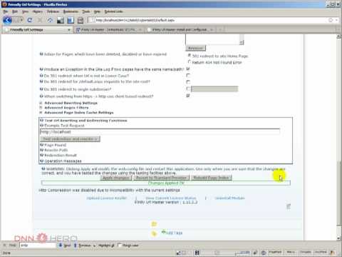 DotNetNuke Tutorial, iFinity Url Master, SEO Friendly Module - Video #56