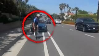 Kamerán kapták le a BMW-t, amint a biciklisávban kerékpárosoknak száguld