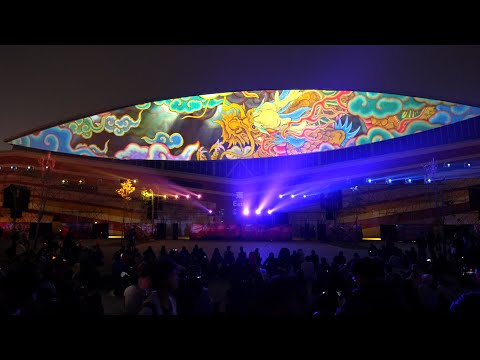 《靈動的目光》2024臺灣燈會建築光雕展演 完整紀錄影片