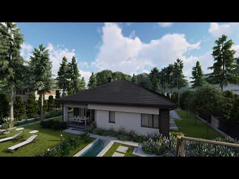 Z200   Gotowy projekt domu parterowego we współczesnym stylu do 133 m2