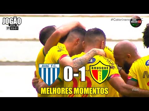 Gols e lances de Avaí x Brusque