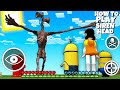 SQUID GAME DOLL vs SIRENHEAD and MINIONS in MINECRAFT GREEN LIGHT RED LIGHT - Gameplay Movie 오징어 게임
