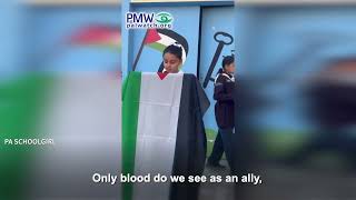 PA schoolgirl celebrating Oct. 7